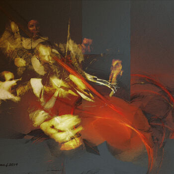 Arts numériques intitulée "Nach Rembrandt (Ana…" par Peter Parma, Œuvre d'art originale, Peinture numérique