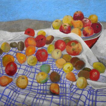 Painting titled "Fruits of the Garden" by Peter Pinsel, Original Artwork, Acrylic