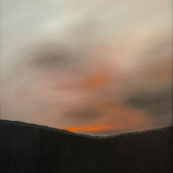 Peinture intitulée "Distant Fires IV" par Peter Pitout, Œuvre d'art originale, Huile