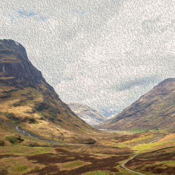 Artes digitais intitulada "Scotland" por Peter Reichel, Obras de arte originais, Foto Montagem