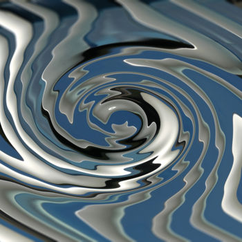 Digitale Kunst mit dem Titel "Flow" von Peter Reichel, Original-Kunstwerk
