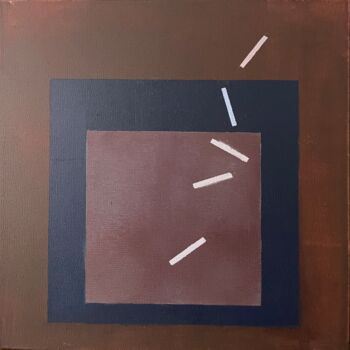 Pintura titulada "Square Solo" por Peter Ren, Obra de arte original, Acrílico Montado en Bastidor de camilla de madera