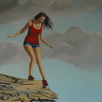 Painting titled "Vertigo" by Peter Seminck, Original Artwork, Oil