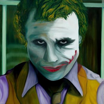 Pintura intitulada "The Joker a.k.a. He…" por Peter Seminck, Obras de arte originais, Óleo