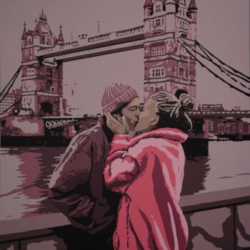 Malerei mit dem Titel "Kiss from a Rose" von Peter Seminck, Original-Kunstwerk, Acryl
