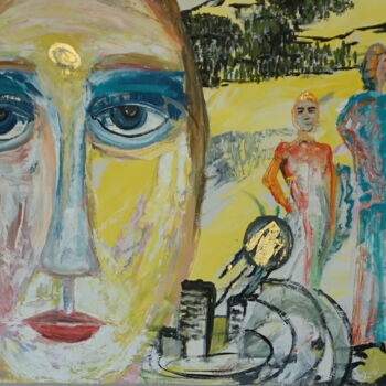 Pittura intitolato "Reincarnation" da Peter Stutz, Opera d'arte originale, Olio