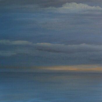 Painting titled "Serenity" by Peter Stutz, Original Artwork, Oil