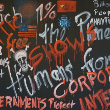 Картина под названием "The rich shall free…" - Peter Stutz, Подлинное произведение искусства, Масло
