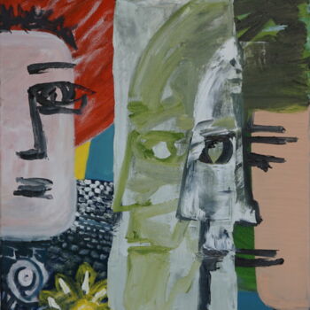 제목이 "Live your Death"인 미술작품 Peter Stutz로, 원작, 기름 나무 들것 프레임에 장착됨