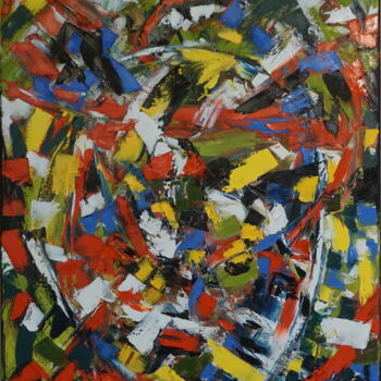 Painting titled "Abstract Changes" by Peter Stutz, Original Artwork, Oil