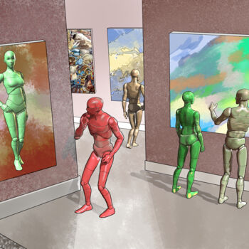 "Cyber Gallery" başlıklı Dijital Sanat Peter Wingham tarafından, Orijinal sanat, 2D Dijital Çalışma