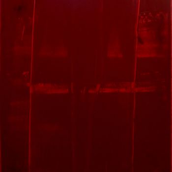 Peinture intitulée "RED FIELDS (Endange…" par M A C H A J D I K, Œuvre d'art originale, Acrylique