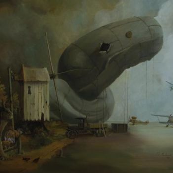 「Neergeschoten gepan…」というタイトルの絵画 Peter Meulenersによって, オリジナルのアートワーク, オイル