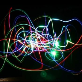 Fotografía titulada "Graphlightwo" por Nicolas Petithory, Obra de arte original, Light Painting