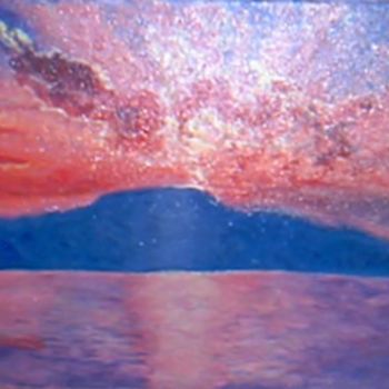 Pintura titulada "MARINA SUNSET" por Les Petits Pinceaux De Norah Joy, Obra de arte original