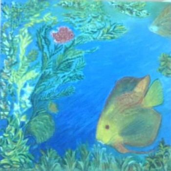 "The Aquarium" başlıklı Tablo Les Petits Pinceaux De Norah Joy tarafından, Orijinal sanat, Petrol