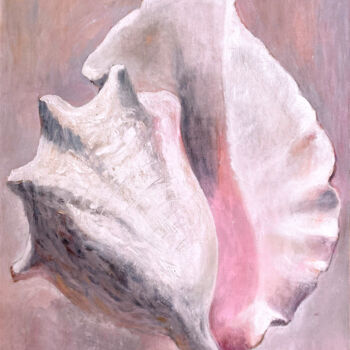 Painting titled "Sensual shell" by Petr Ldin, Original Artwork, Oil