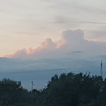 Fotografie mit dem Titel "Wolkenburg" von Petra Hüther, Original-Kunstwerk