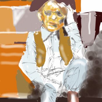 Arte digital titulada "James Dean" por Petra Hüther, Obra de arte original, Pintura Digital