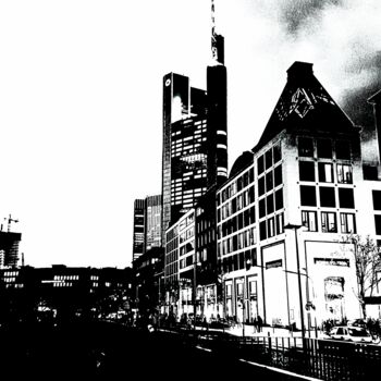 Photographie intitulée "Frankfurt" par Petra Hüther, Œuvre d'art originale, Photographie manipulée