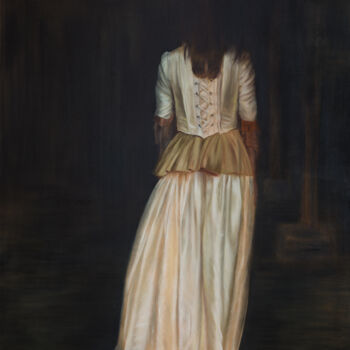 Pittura intitolato "White and black" da Petra Kolberg, Opera d'arte originale, Olio