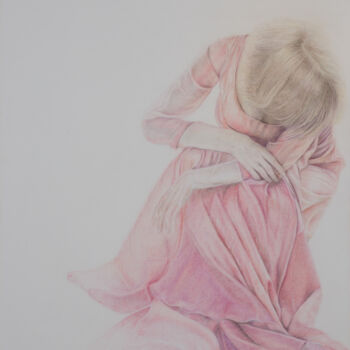 Disegno intitolato "Fuge" da Petra Kolberg, Opera d'arte originale, Matite colorate