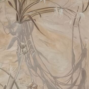 Картина под названием "Sea Lilies 2" - Petra Schepens, Подлинное произведение искусства, Акрил Установлен на Деревянная рама…