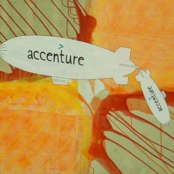 Painting titled "Accenture" by Petra Farac, Original Artwork