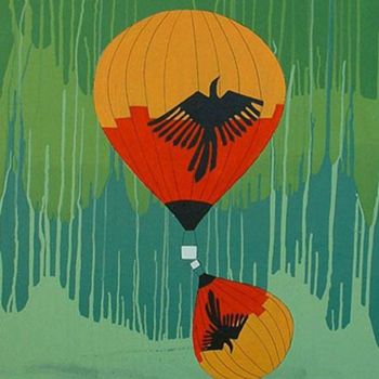Painting titled "Like a bird" by Petra Farac, Original Artwork
