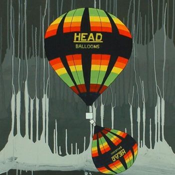 Painting titled "Head neg." by Petra Farac, Original Artwork