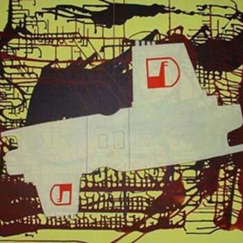 Malerei mit dem Titel "Deutchland" von Petra Farac, Original-Kunstwerk