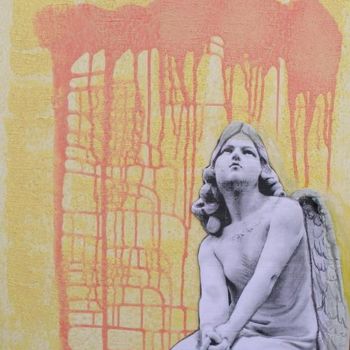 Ζωγραφική με τίτλο "Angel" από Petra Farac, Αυθεντικά έργα τέχνης