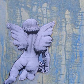 Painting titled "ANGEL" by Petra Farac, Original Artwork