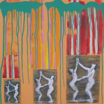 Ζωγραφική με τίτλο "Movement" από Petra Farac, Αυθεντικά έργα τέχνης