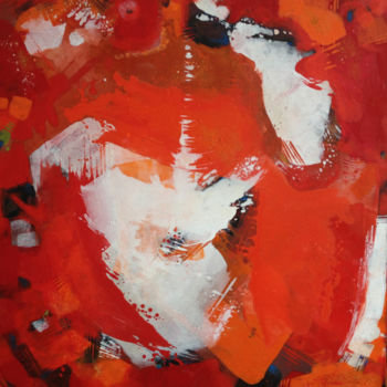 제목이 ""rosso ardente_cuor…"인 미술작품 Petra Probst로, 원작, 기름