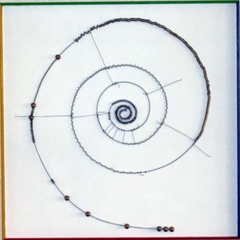 Pintura intitulada "Spirale" por Petra Schubert Lechner, Obras de arte originais, Óleo
