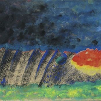 Malerei mit dem Titel "Printemps" von Petra Schubert Lechner, Original-Kunstwerk, Öl