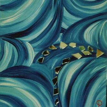 Painting titled "Blue" by Petra Wohlwerth, Original Artwork