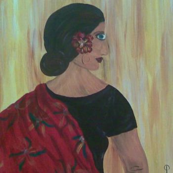 Pintura titulada "Elena" por Petra Wohlwerth, Obra de arte original