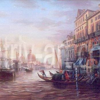Картина под названием "Венеция" - Владимир Петрив, Подлинное произведение искусства, Масло