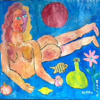 Peinture intitulée "Nude" par Petro Boyko, Œuvre d'art originale, Huile