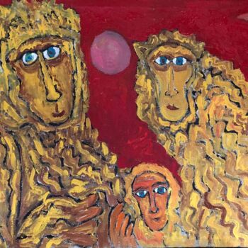 Malerei mit dem Titel "My Family" von Petro Boyko, Original-Kunstwerk, Öl