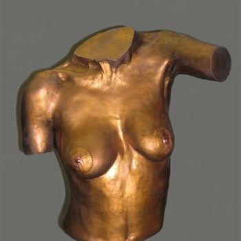 Pintura intitulada "torso" por Franco Petrosemolo, Obras de arte originais