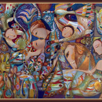 Pintura intitulada "Гармония" por Gagik Petrosian, Obras de arte originais, Óleo