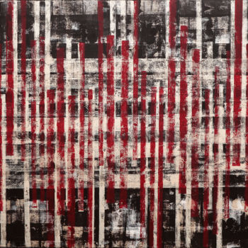 Pittura intitolato "Position X." da Petr Strnad, Opera d'arte originale, Acrilico