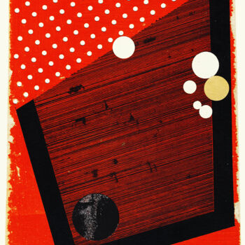 Collagen mit dem Titel "Arranged Place 28." von Petr Strnad, Original-Kunstwerk, Collagen