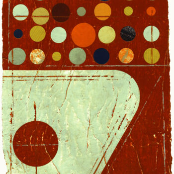 Collagen mit dem Titel "Arranged Place 22." von Petr Strnad, Original-Kunstwerk, Collagen