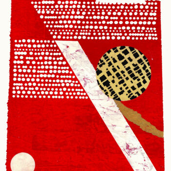 Collagen mit dem Titel "Arranged Place 18." von Petr Strnad, Original-Kunstwerk, Collagen