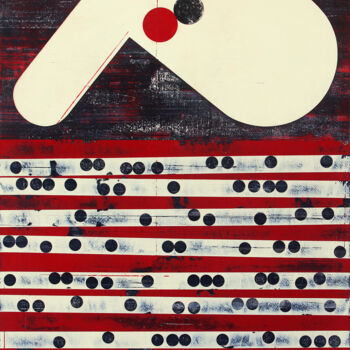 Malerei mit dem Titel "Story Half Told 2." von Petr Strnad, Original-Kunstwerk, Acryl