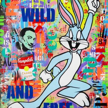 Painting titled "Wild & free" by Philippe Euger, Original Artwork, Spray paint